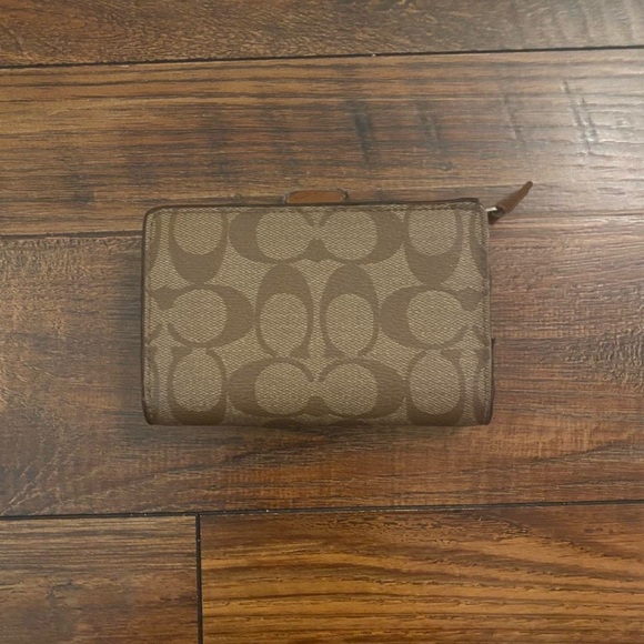 Coach Signature PVC Compact Wallet - Picture 2 of 7